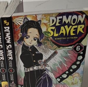 Demon Slayer Manga Vol 3, 4 & 6